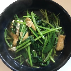 壬生菜とお揚げの煮浸し